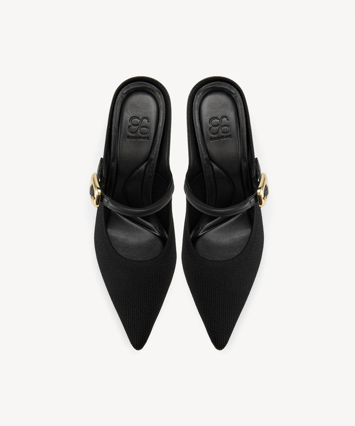 Brittanny Pointed Toe Heeled Mule