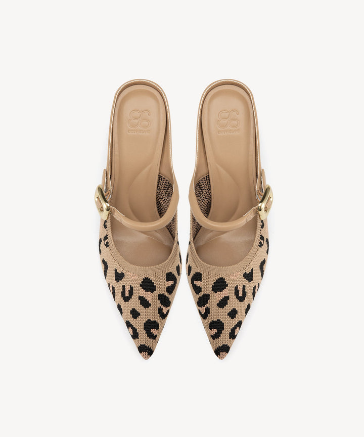 Brittanny Pointed Toe Heeled Mule