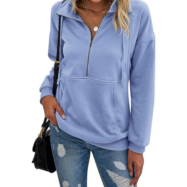 STEVIE™ – Cozy Half-Zip Fleece Sweatshirt