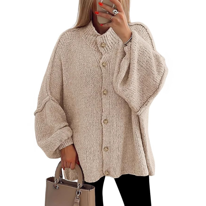 HESTIA™ – Cozy Batwing Sleeve Chunky Knit Cardigan