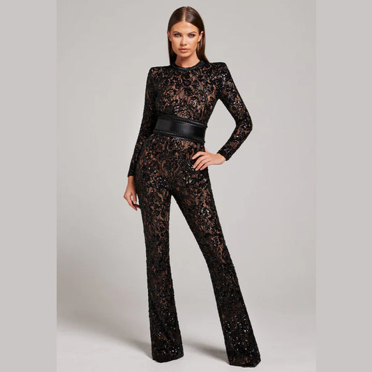 Brit & Boho™ I Jett Glitter Jumpsuit