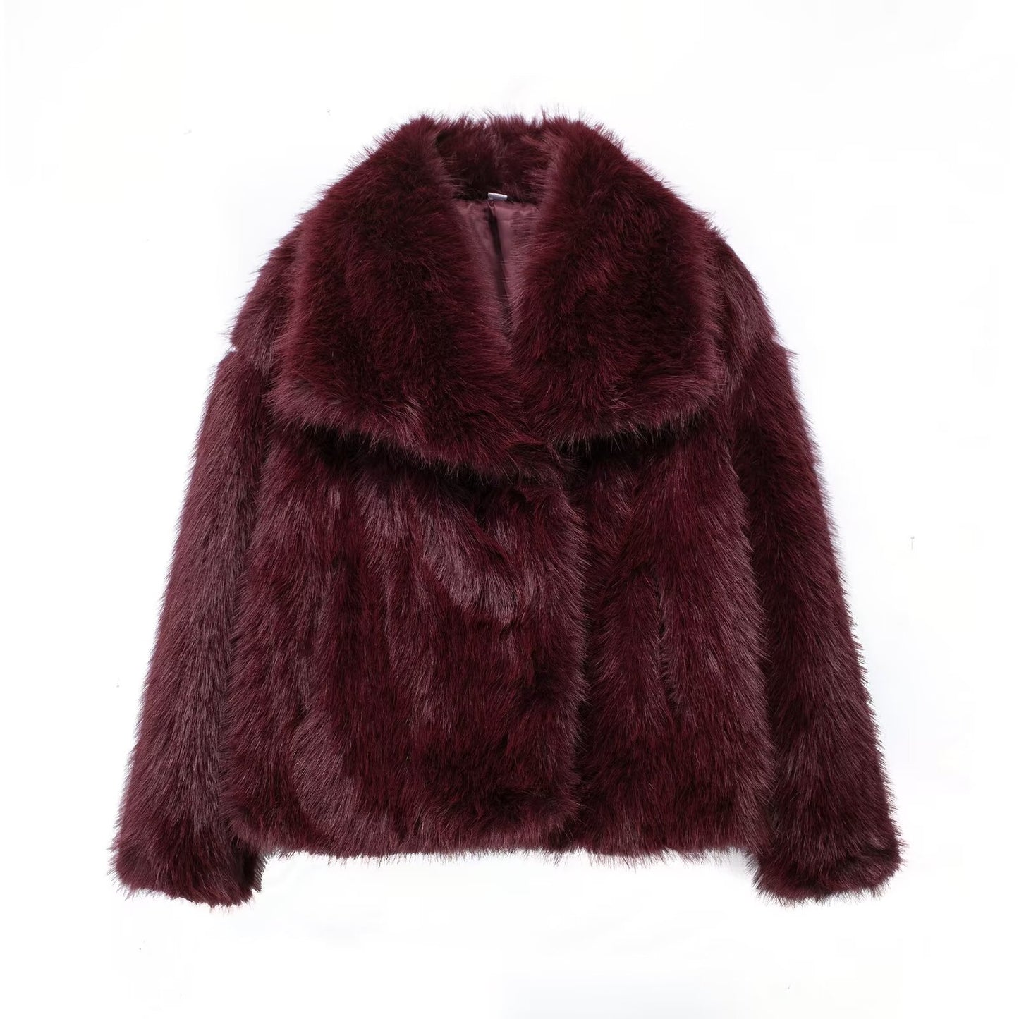 Brit & Boho™ I Lindsay Short Faux Fur Coat