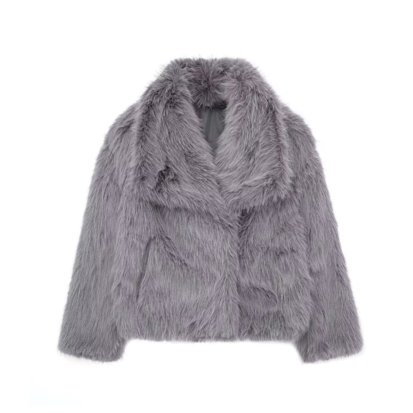 Brit & Boho™ I Lindsay Short Faux Fur Coat