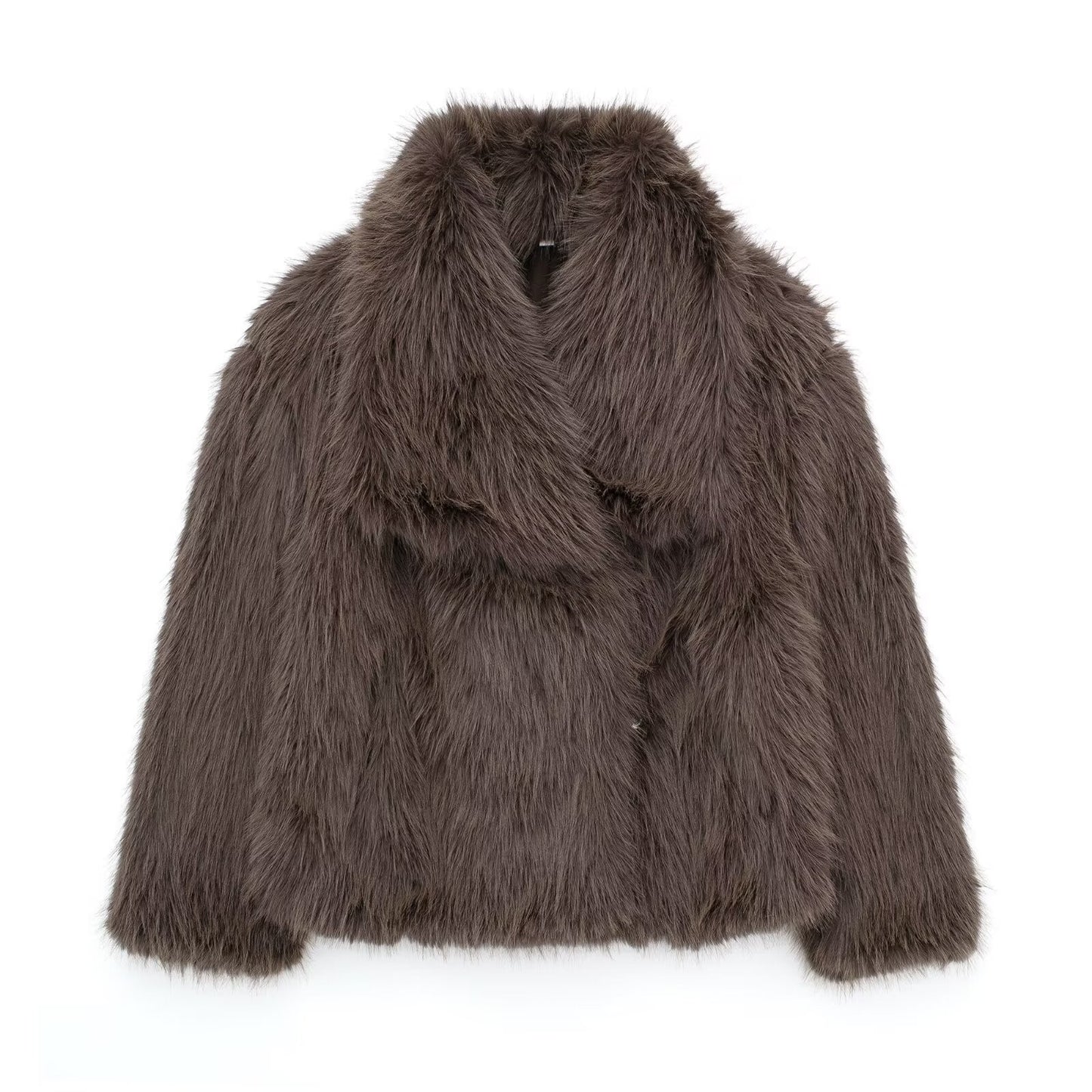Brit & Boho™ I Lindsay Short Faux Fur Coat