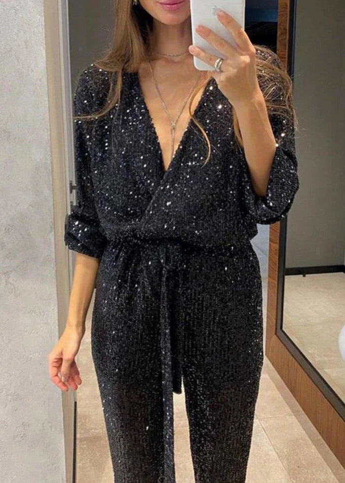 Brit & Boho™ I Queenie Sequin Jumpsuit