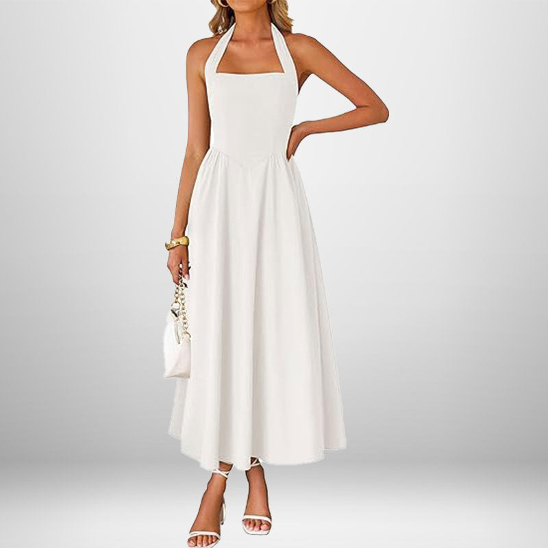 BILLIE™ - Women's Sleeveless Pocket Zipper Back A-Line Summer Dress