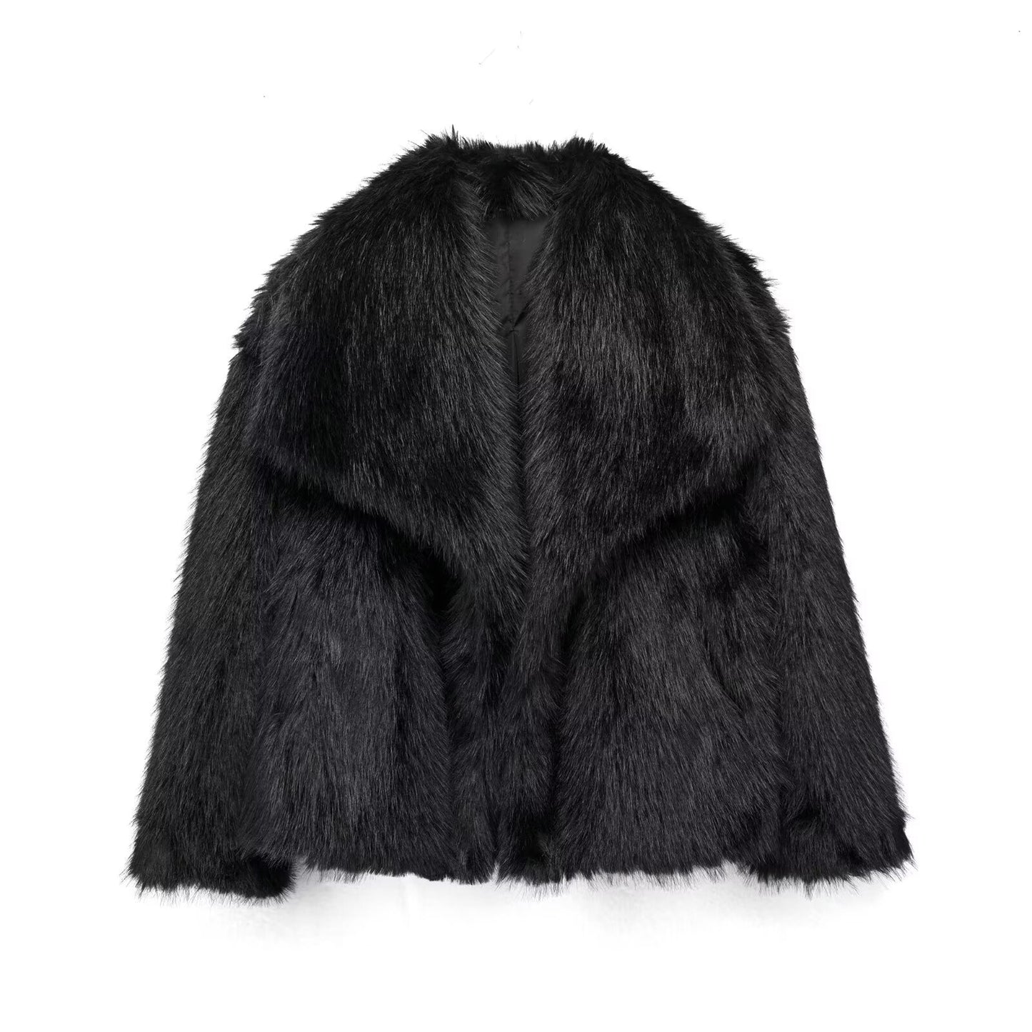 Brit & Boho™ I Lindsay Short Faux Fur Coat