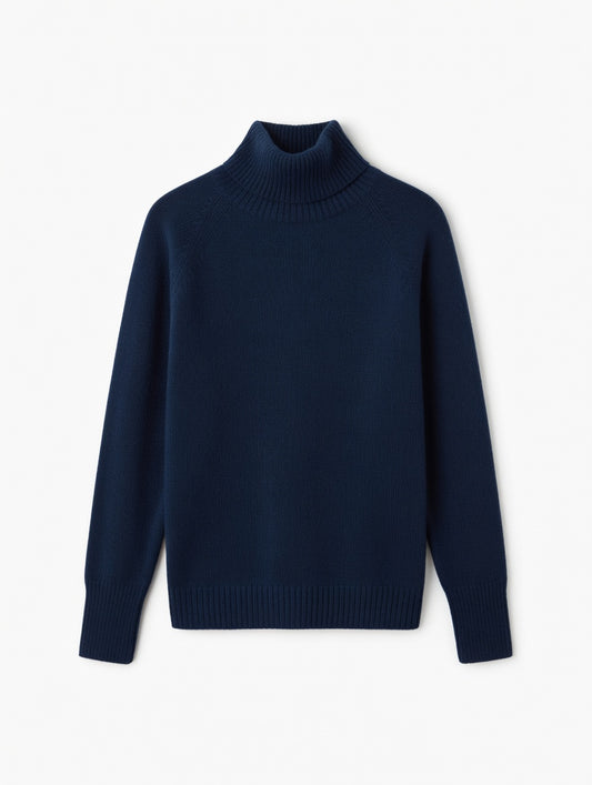 Brit & Boho™ I Nikki's Long Sleeve Turtleneck Knit Blouse