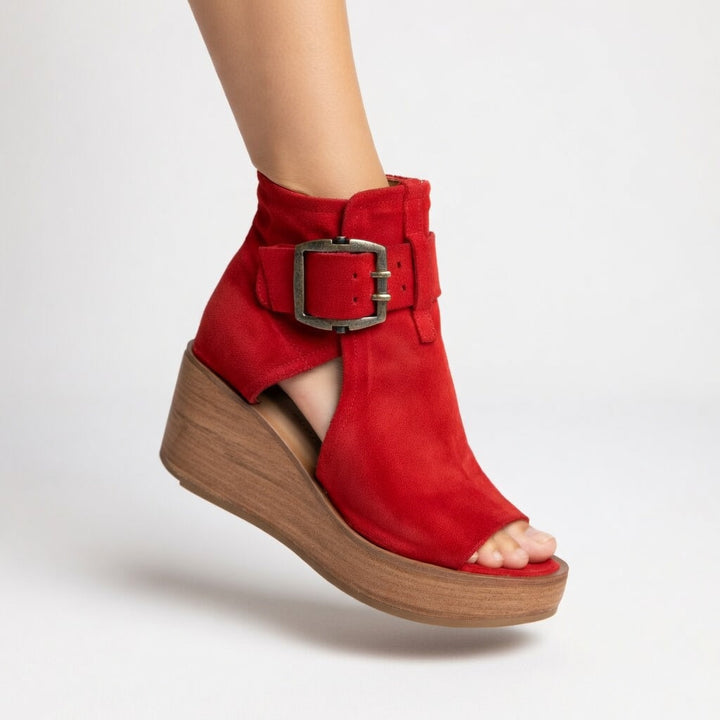 Celeste™ — Modern Open Wedge Ankle Boots