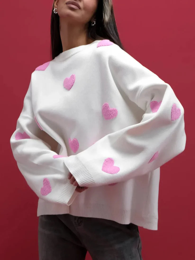 Brit & Boho™ I Selene Love Embroidery Sweater Brit & Boho | Fashion & Boutique