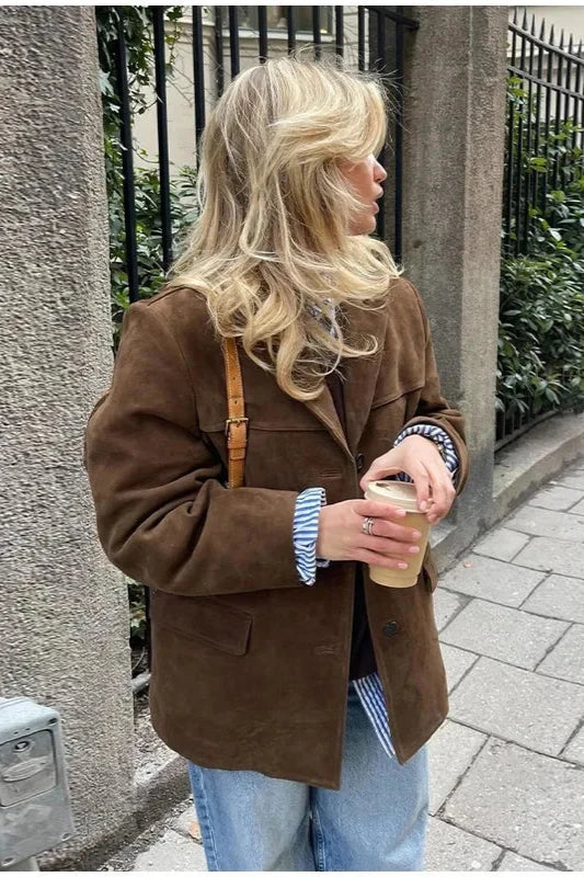 Brit & Boho™️ Matilda I Brown Suede Jacket Brit & Boho | Fashion & Boutique