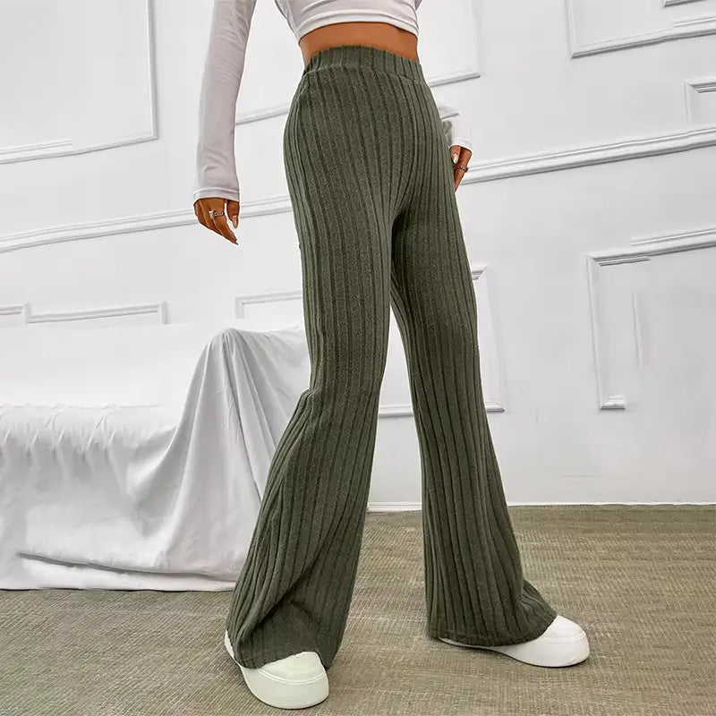 Brit & Boho™ I Pamela Micro Flared High Waist Long Pants Brit & Boho | Fashion & Boutique