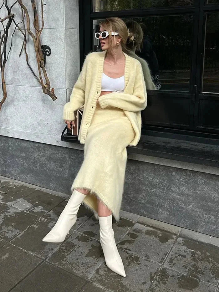 Brit & Boho™️ Aria I Neck Cardigan Sweater Brit & Boho | Fashion & Boutique