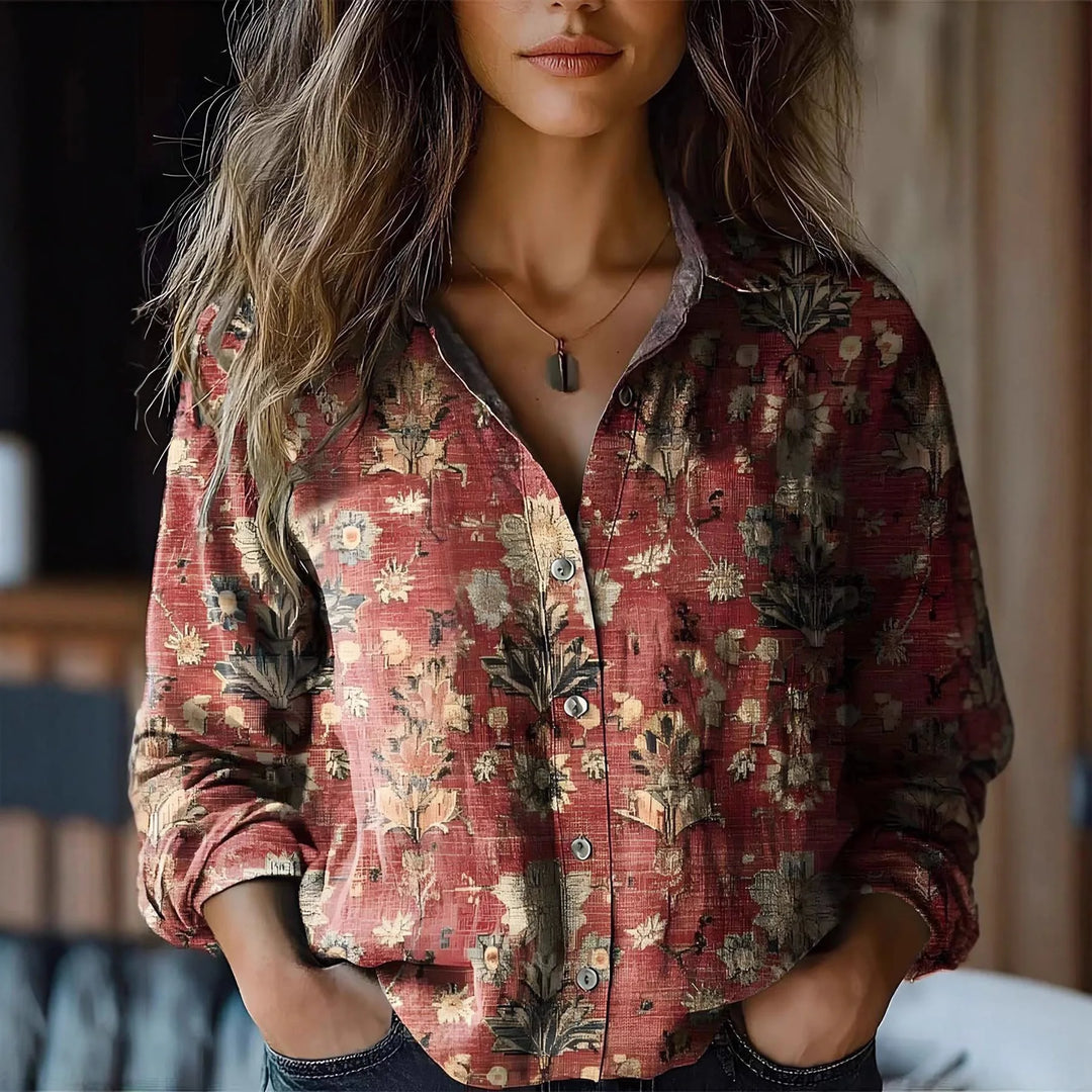 Martha™️ Button-Up Blouse: