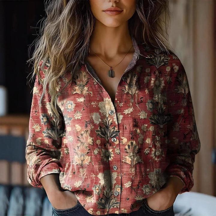 Martha™️ Button-Up Blouse: