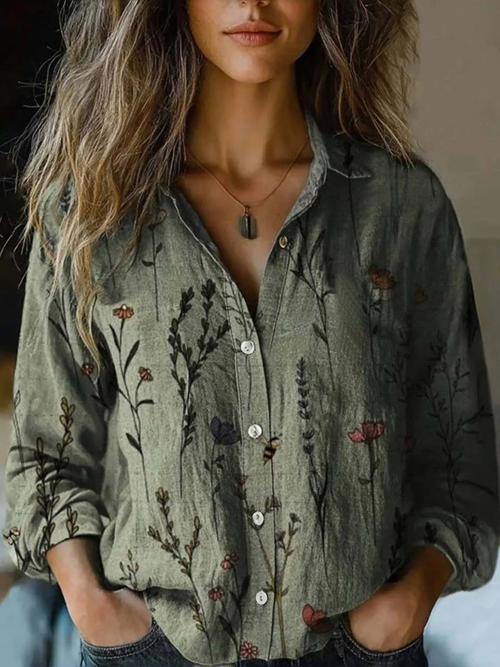 Martha™️ Button-Up Blouse: