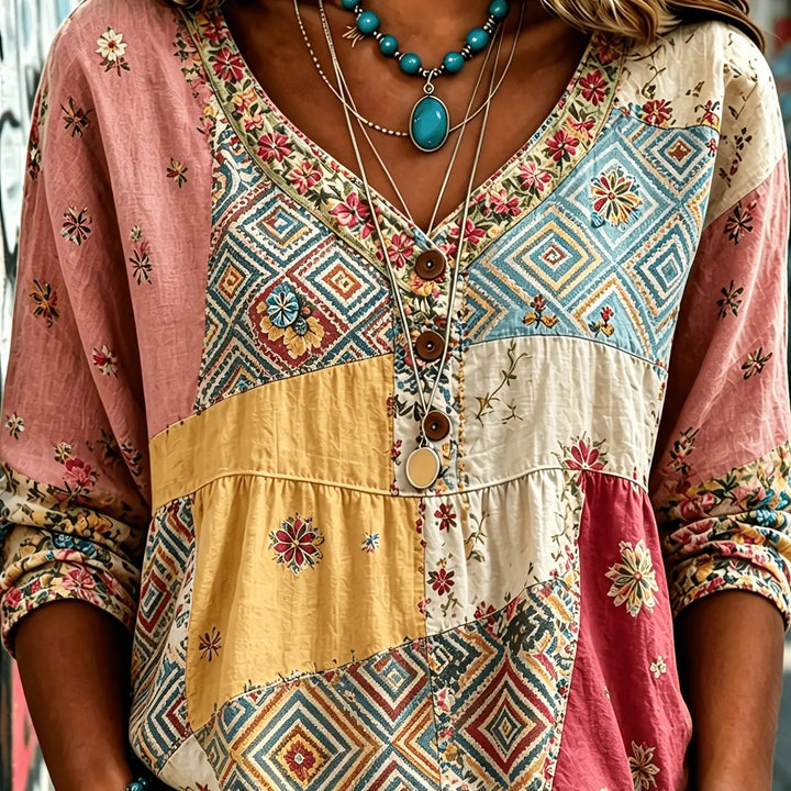 Andrea™ Casual Button-Up Blouse