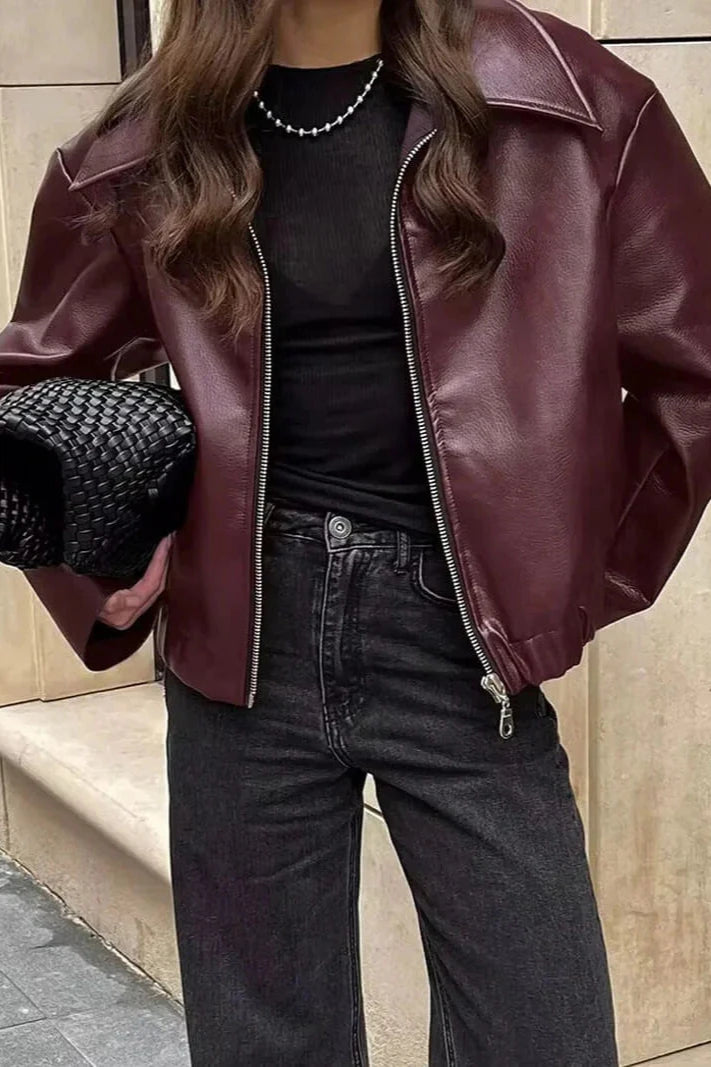 Brit & Boho™️ I Sorrea Leather Jacket Brit & Boho | Fashion & Boutique