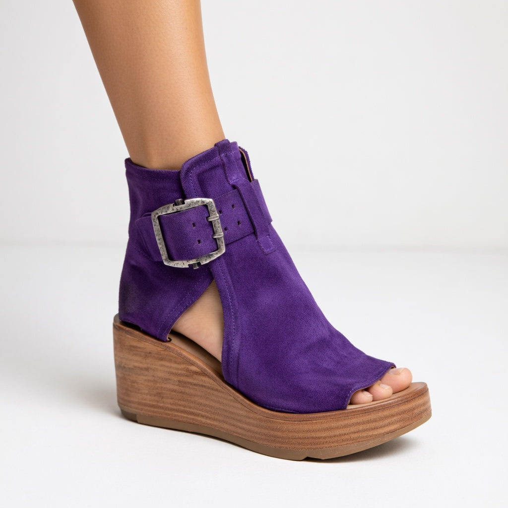 Celeste™ — Modern Open Wedge Ankle Boots