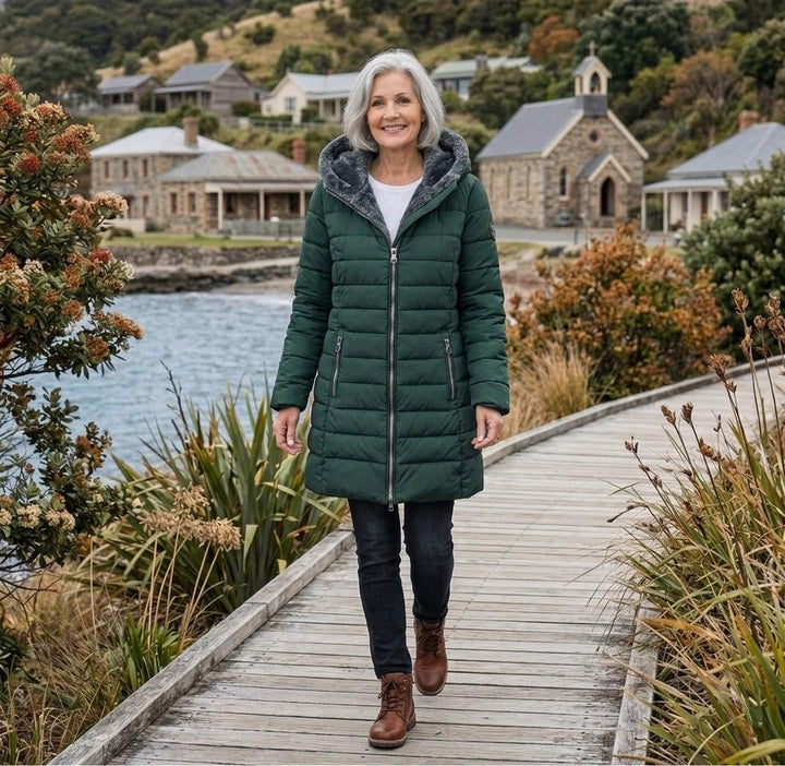 Olivia™ | Quilted A-Line Winter Coat