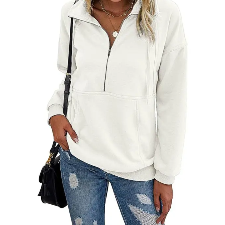 STEVIE™ – Cozy Half-Zip Fleece Sweatshirt