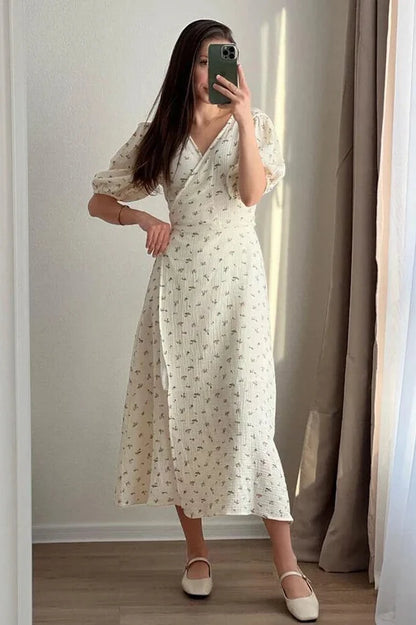 Brit & Boho™️ Aria I Cotton Floral Midi Dress Brit & Boho | Fashion & Boutique