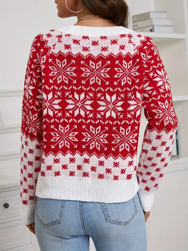 Brit & Boho™ I Sandy Winter Sweater Snowflake Brit & Boho | Fashion & Boutique