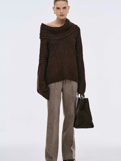 Brit & Boho™ I Becca Oversized High Roll Knit Pullover Brit & Boho | Fashion & Boutique