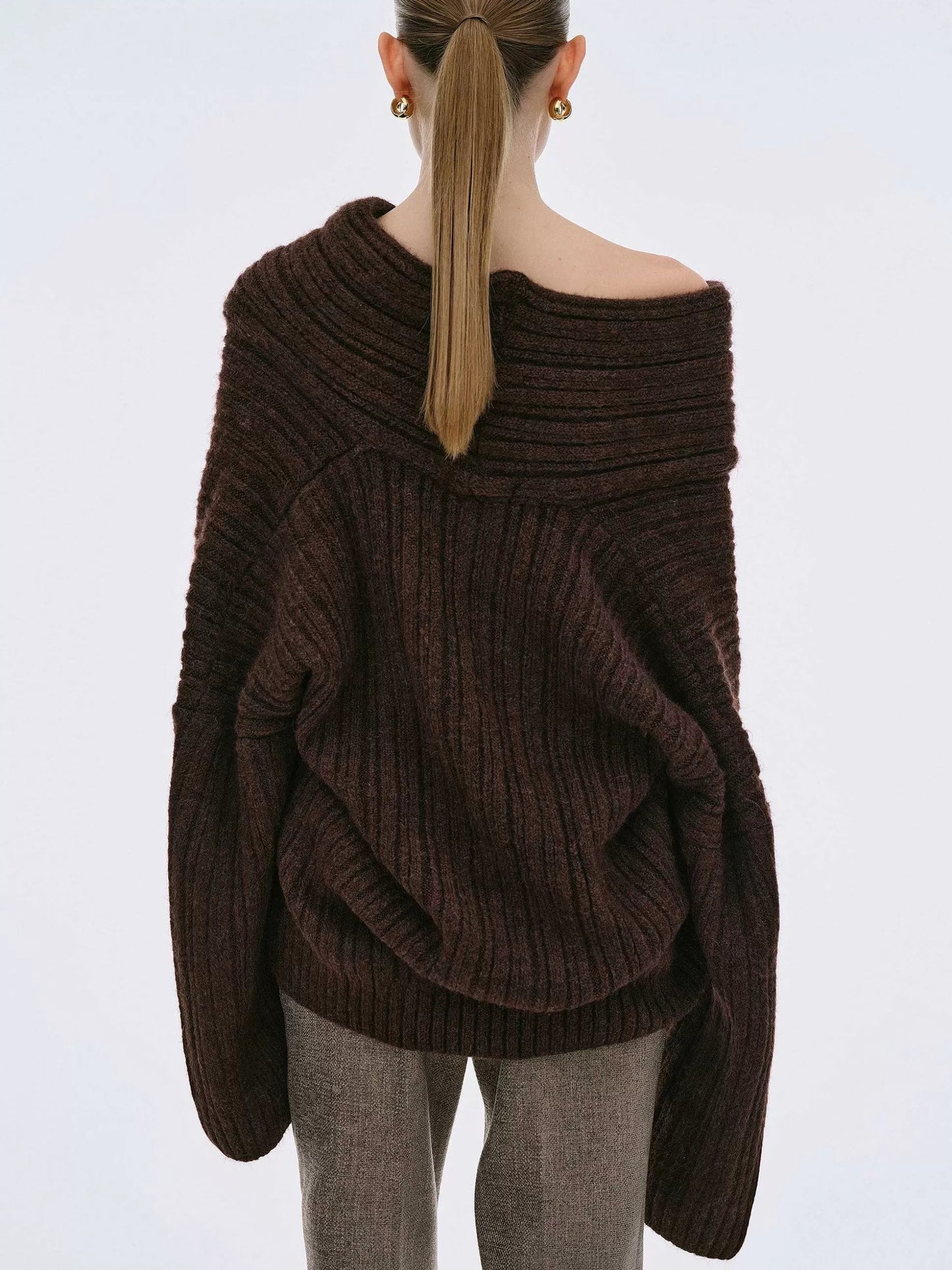 Brit & Boho™ I Becca Oversized High Roll Knit Pullover Brit & Boho | Fashion & Boutique