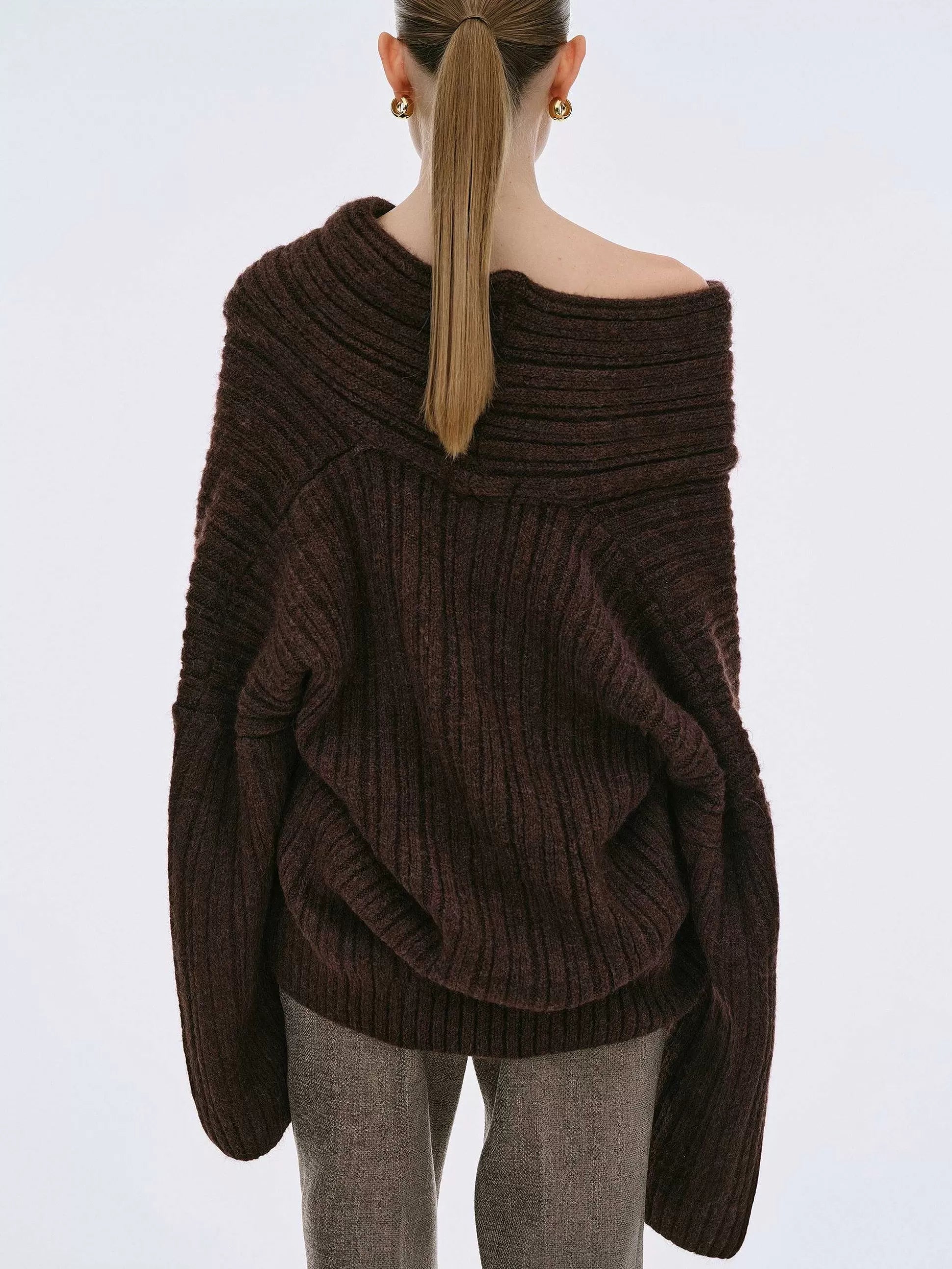 Brit & Boho™ I Becca Oversized High Roll Knit Pullover Brit & Boho | Fashion & Boutique