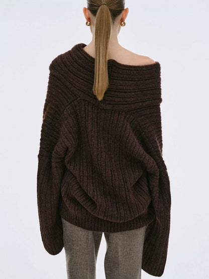 Brit & Boho™ I Becca Oversized High Roll Knit Pullover Brit & Boho | Fashion & Boutique