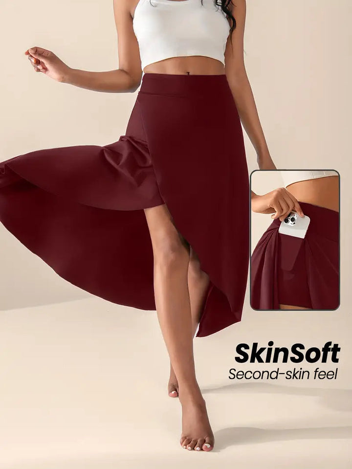 Brit & Boho™ I June High-Waisted Split Skort with Pockets Brit & Boho | Fashion & Boutique