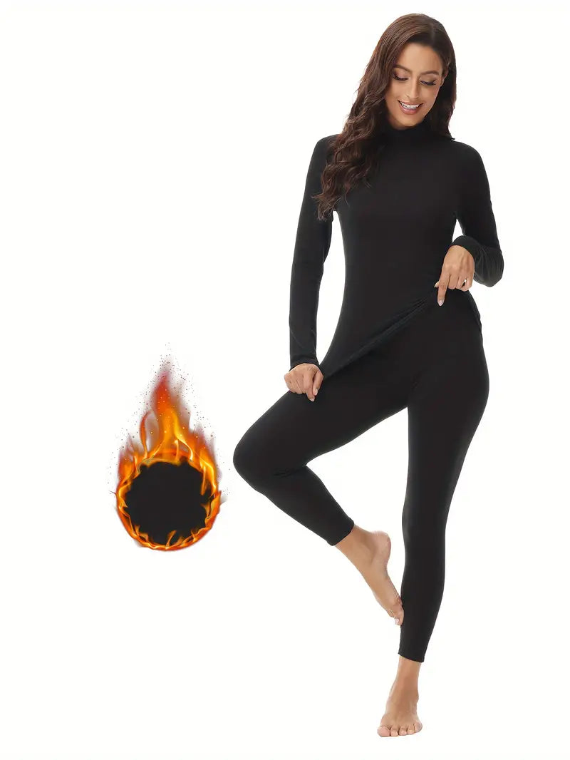 Brit & Boho™ I Miya Long Sleeve Thermal Underwear Set