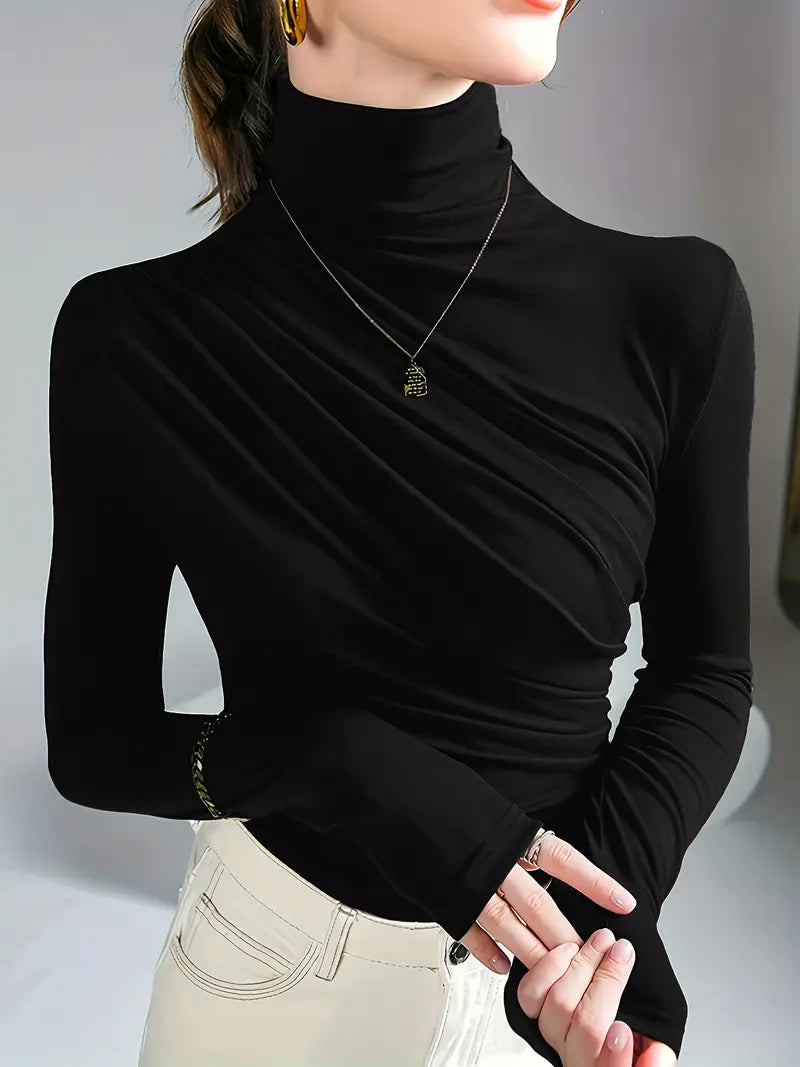 Brit & Boho™ I Sean Mock Neck T-Shirt Brit & Boho | Fashion & Boutique