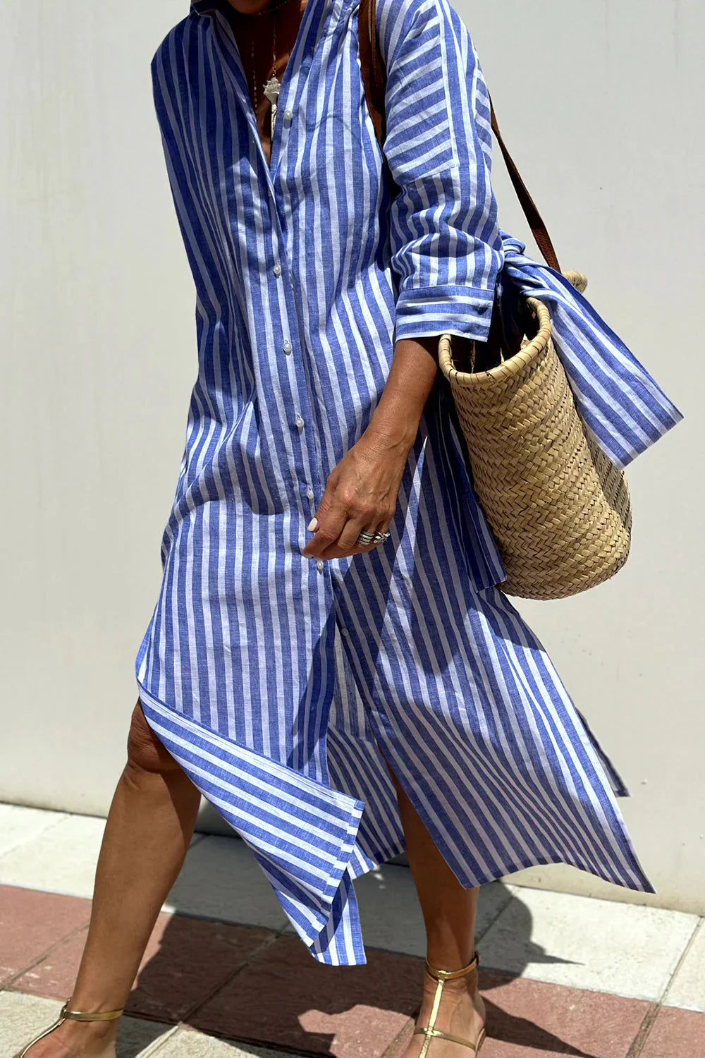 Brit & Boho™️ | Stripped Dress Shirt