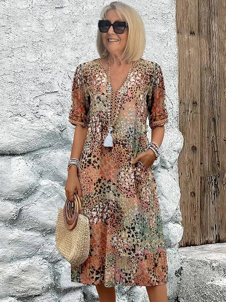 Anna | Vibrant Midi Dress