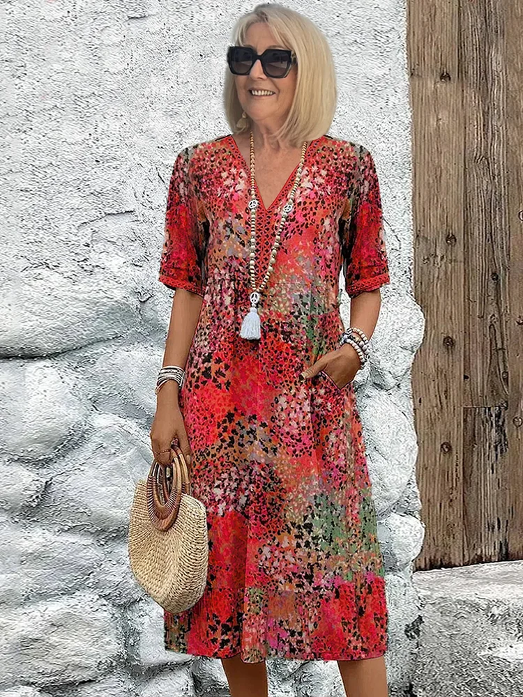 Anna | Vibrant Midi Dress