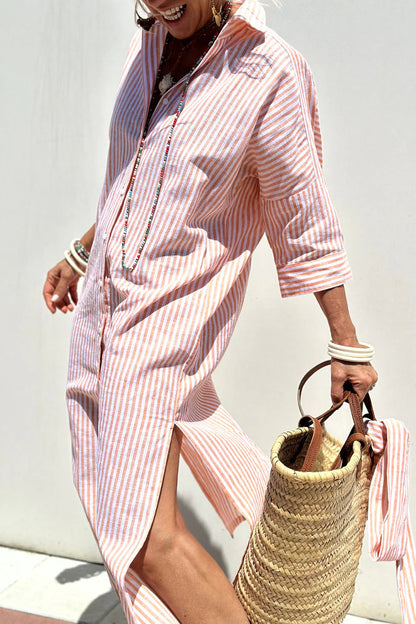 Brit & Boho™️ | Stripped Dress Shirt