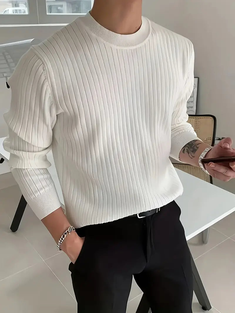 Brit & Boho™️ | Mike Essential Round-Neck Sweater Brit & Boho | Fashion & Boutique