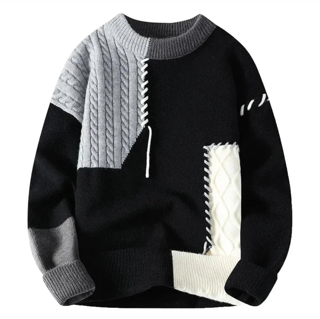 Amor | Sweater with Patchwork Brit & Boho | Fashion & Boutique