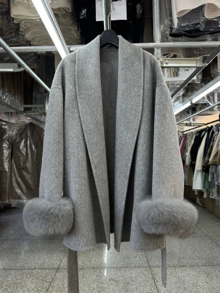 Brit & Boho™ | Alessia Fur Trench Coat - Brit & Boho | Fashion & Boutique