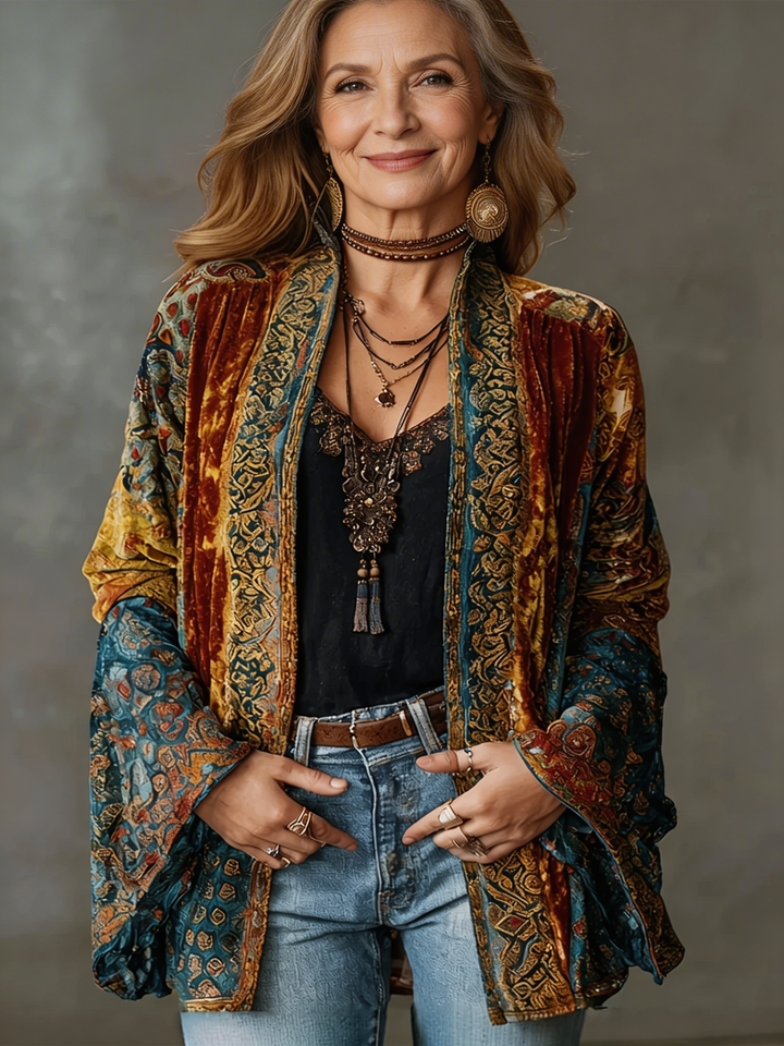 Darcy™ Boho Embroidered Kimono Cardigan
