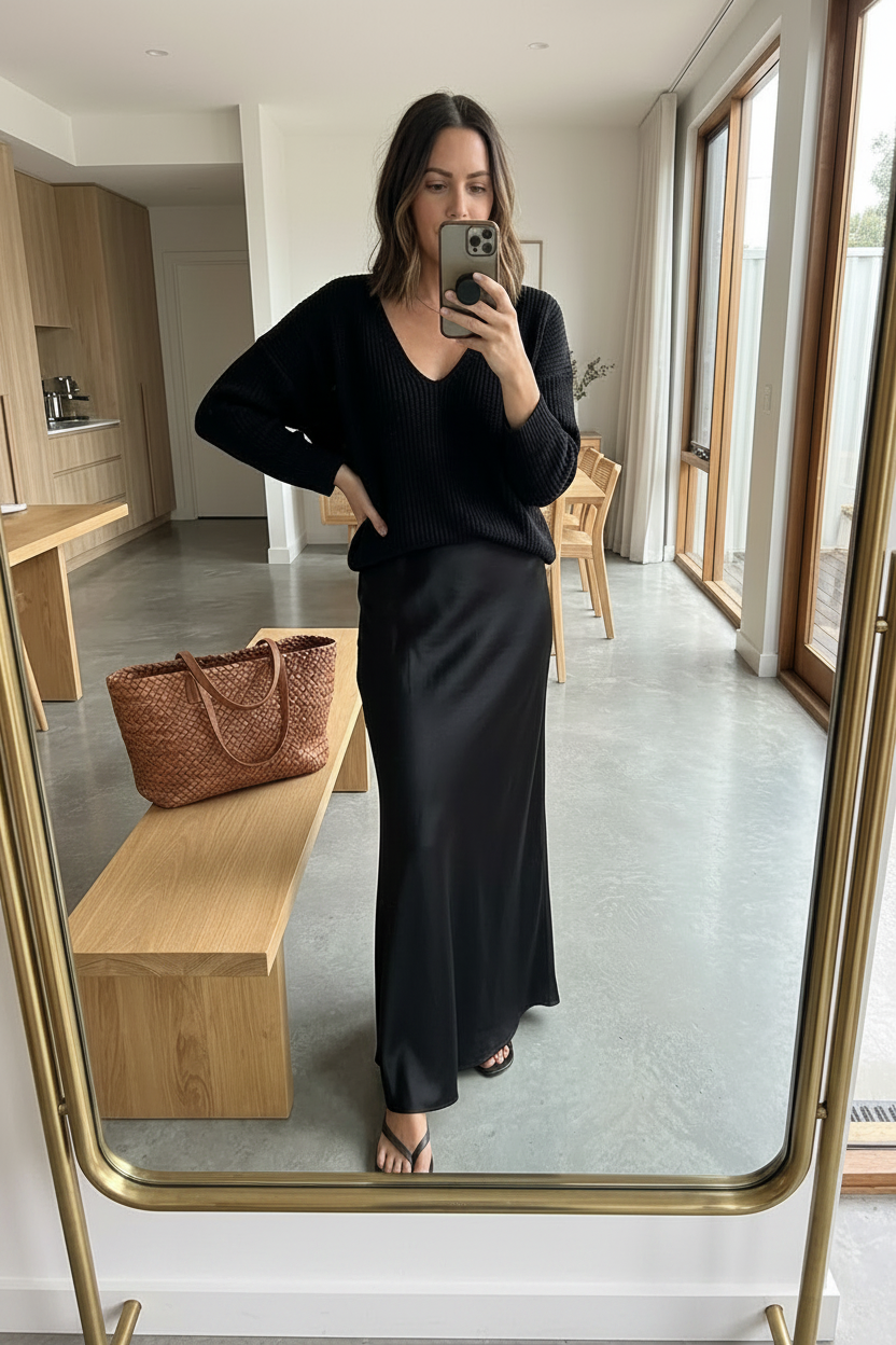 Isolde™ Knit & Satin Ensemble