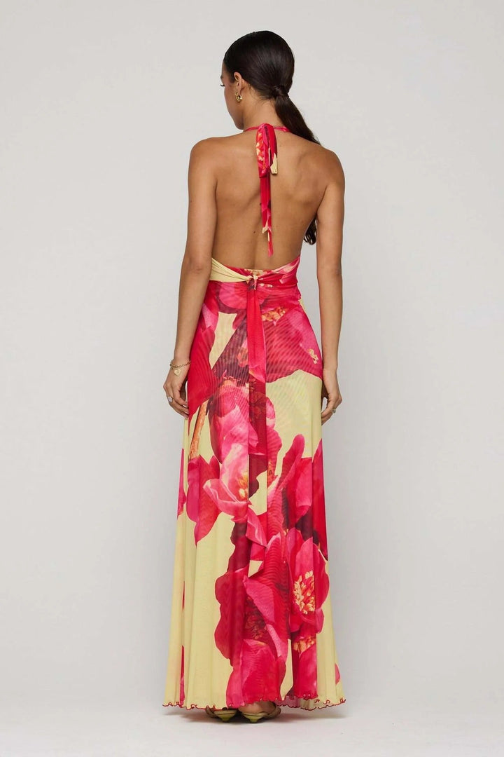 Camoni Polka Dot Diary Maxi Dress