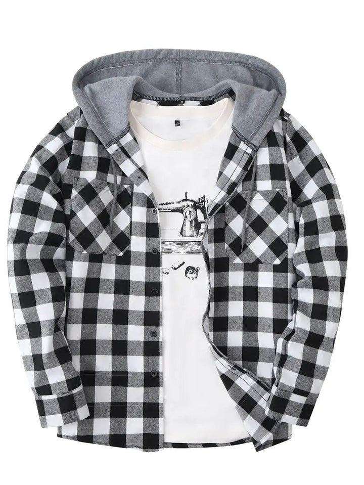 Brit & Boho™️ |  Timber Hooded Flannel Jacket Brit & Boho | Fashion & Boutique