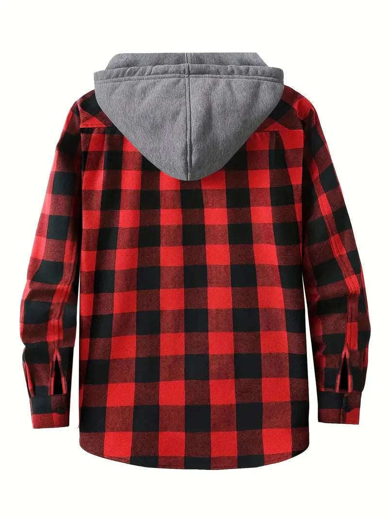 Brit & Boho™️ |  Timber Hooded Flannel Jacket Brit & Boho | Fashion & Boutique
