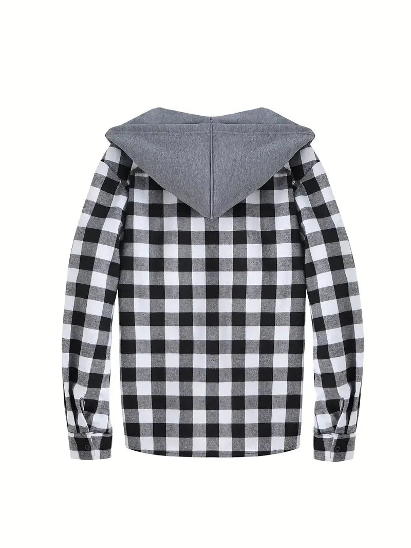 Brit & Boho™️ |  Timber Hooded Flannel Jacket Brit & Boho | Fashion & Boutique
