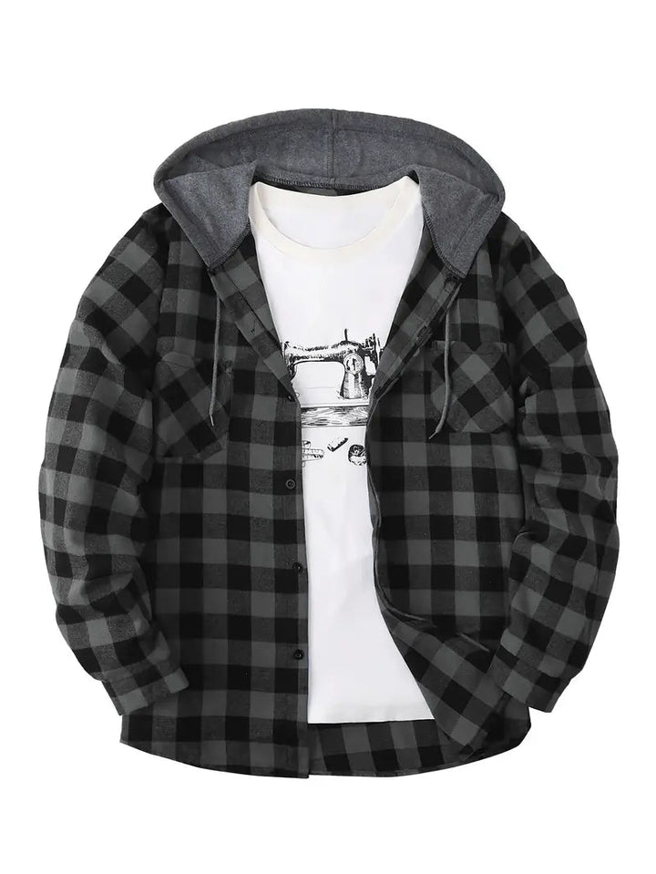 Brit & Boho™️ |  Timber Hooded Flannel Jacket Brit & Boho | Fashion & Boutique