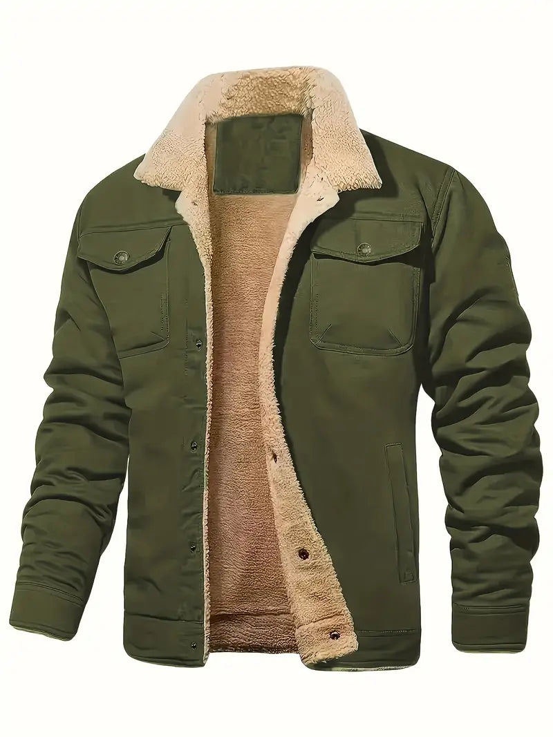 Brit & Boho™️ |  Classic Tailored Men's Coat with Notch Collar Brit & Boho | Fashion & Boutique