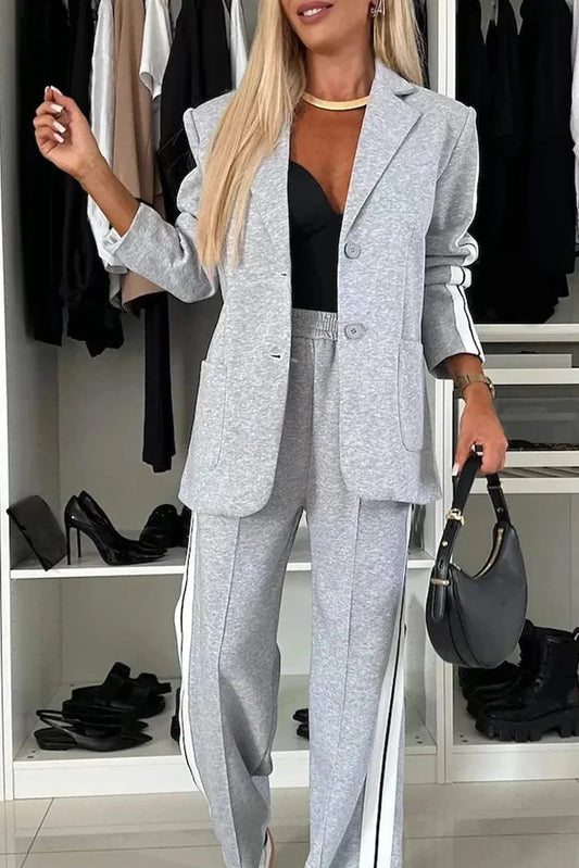 Brit & Boho™️ I Vice Casual Suit Gray Brit & Boho | Fashion & Boutique